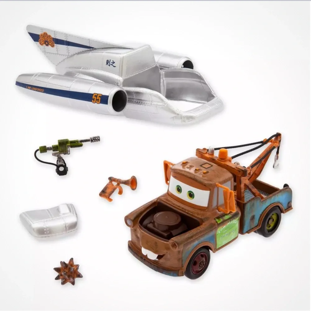 Mater Dye Cast Toy Tow Truck and Plane Set Disney Pixar Cars on the Road NEW